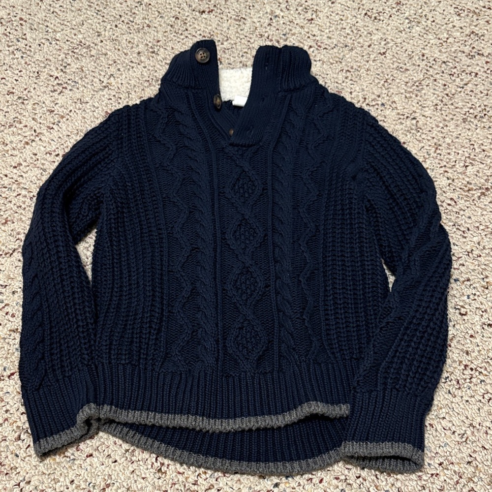 GAP Navy and Cream Knit Sweater